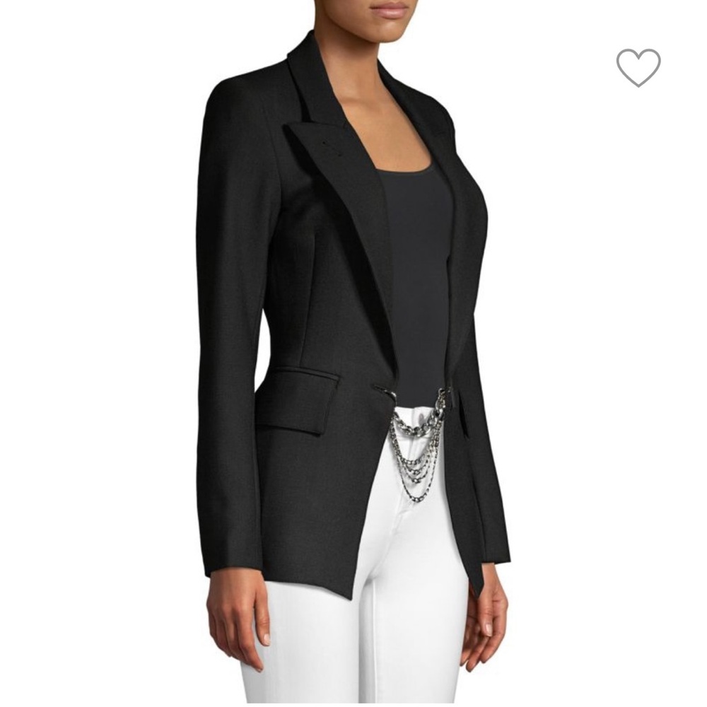 Black Women's Tailored Blazer Jacket